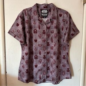 RSVLTS Star Wars Mandalorian "METAL HEADS" KUNUFLEX Short Sleeve Shirt | Wmns XL